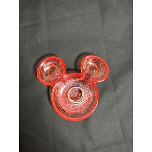 Handmade Trinket Dish Red Sparkle Jewelry Ring Holder Decor‎